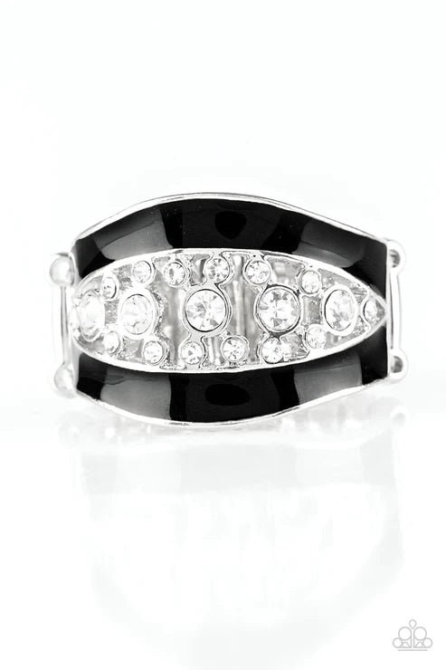 Trending Treasure - Black Encrusted Ring R#2006